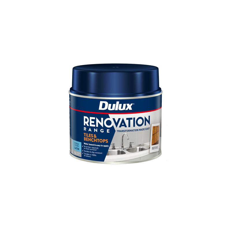 Dulux Renovation Range Tiles & Benchtops Satin White 1L